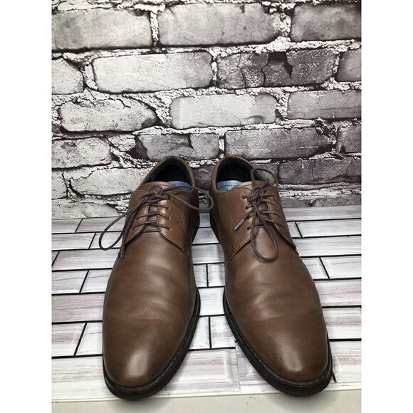 Vionic Joseph Orthaheel Brown Leather Plain Toe Oxfords Lace Shoes Men Sz 10.5US - Picture 4 of 16
